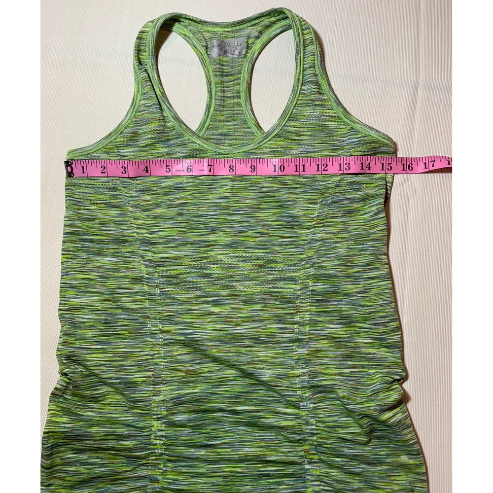 ATHLETA GREEN RACERBACK TANK RUCHED SIZE Small - Picture 8 of 9